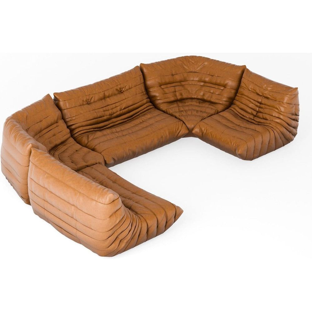 Lounger Sectional - Leather - Open Box