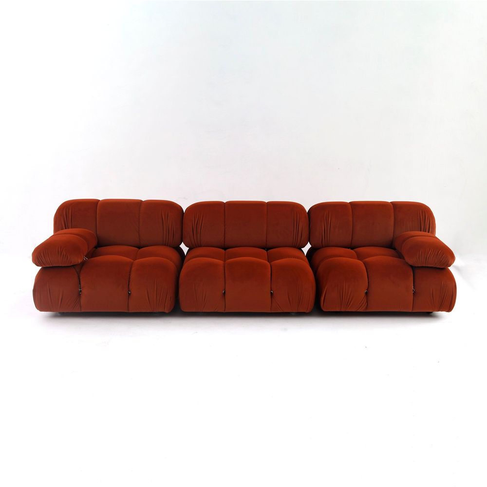Grappolo Sectional Sofa Set - Dark Orange