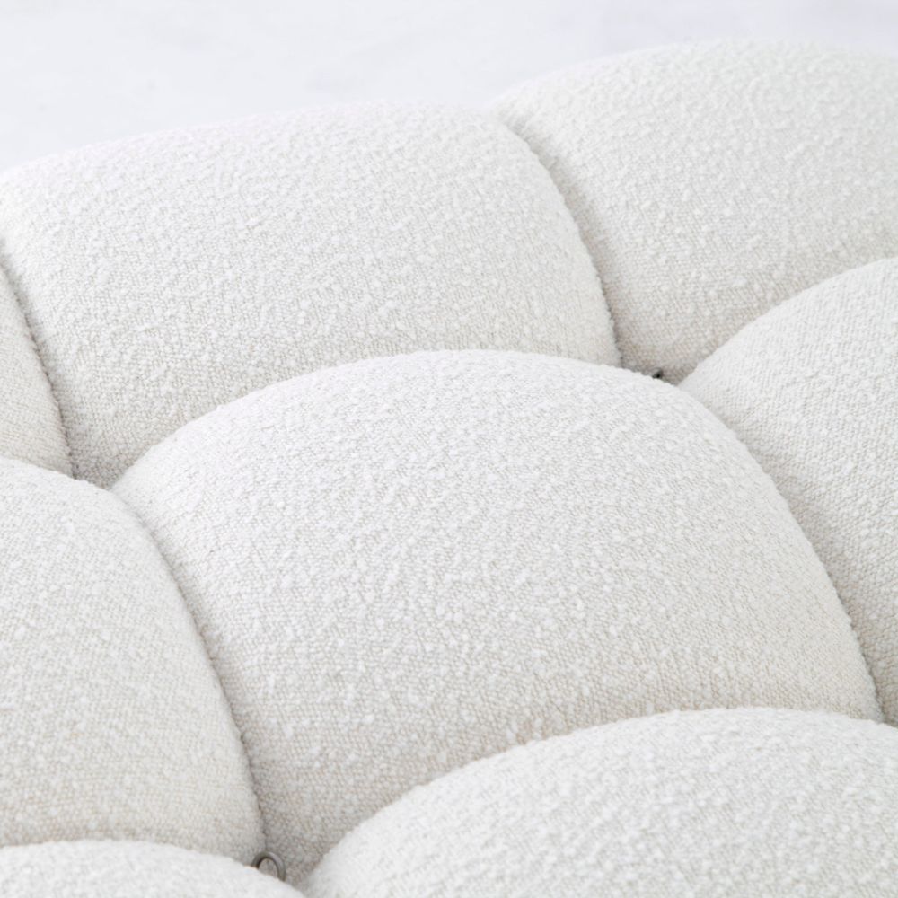 Grappolo Modular Sectional Sofa Set - Off White Boucle