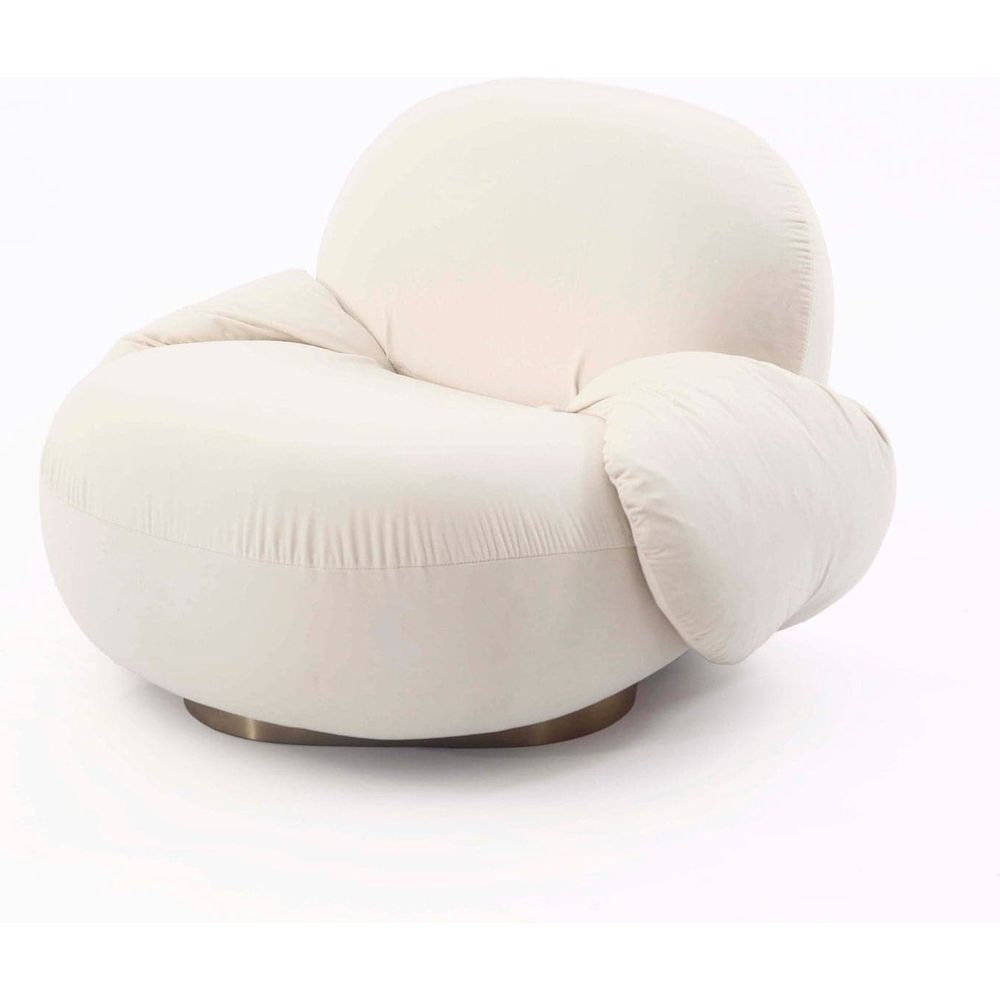Paulin Lounge Chair with Arms-France & Son-FYS0891IVORY-Lounge ChairsChair-1-France and Son