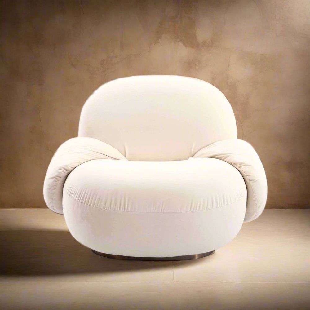 Paulin Lounge Chair with Arms-France & Son-FYS0891IVORY-Lounge ChairsChair-3-France and Son