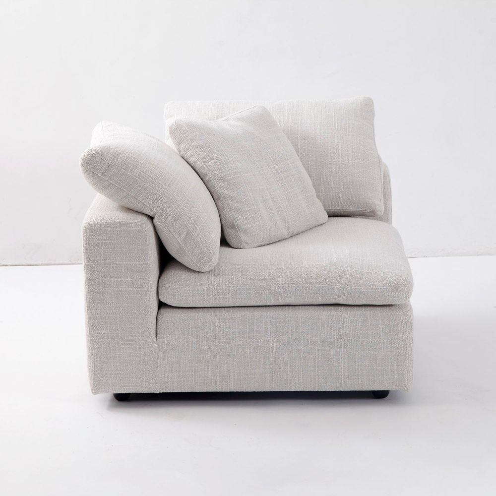 The Plushy Modular Sectional-France & Son-FYS1061OWHT-SectionalsCorner Module-11-France and Son