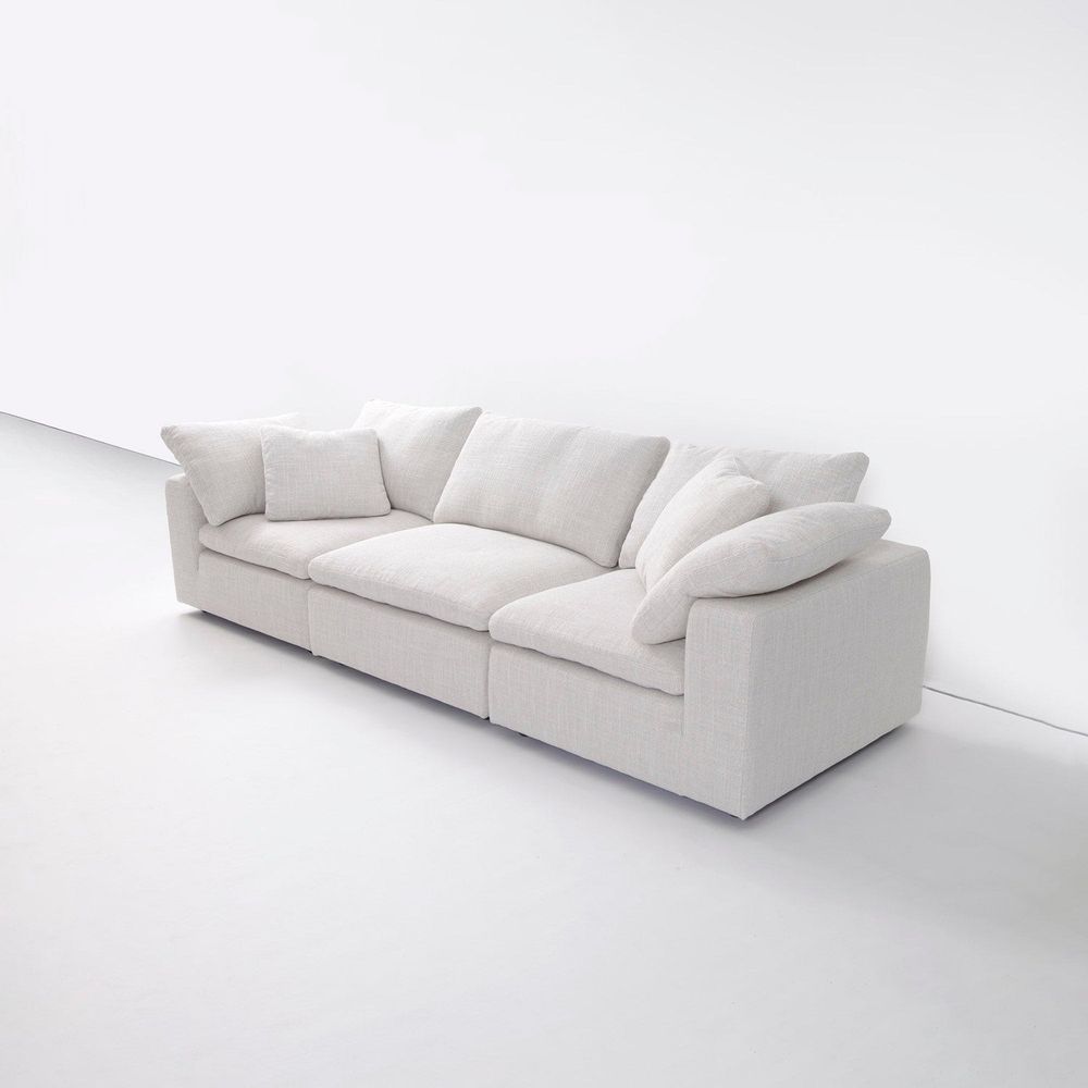 The Plushy Modular Sectional-France & Son-FYS1061LOWHT+FYS1061ROWHT+FYS1062OWHT-Sectionals3pc Sectional-2-France and Son