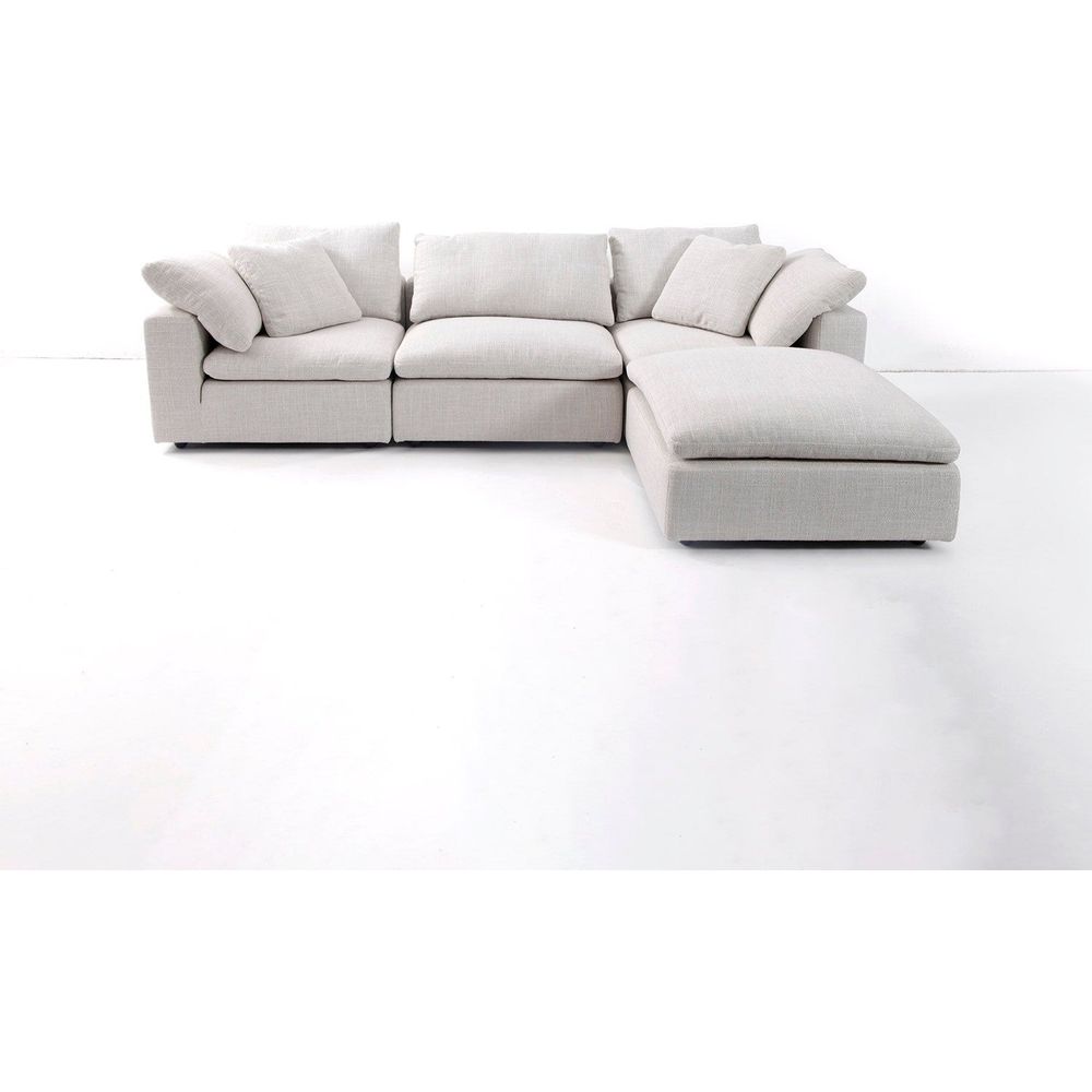The Plushy Modular Sectional-France & Son-FYS1061LOWHT+FYS1061ROWHT+FYS1062OWHT+FYS1063OWHT-Sectionals3pc Sectional + Ottoman-5-France and Son