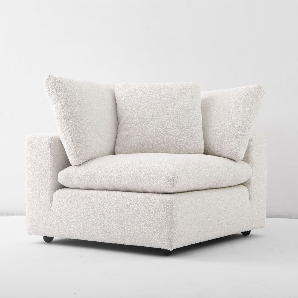 Plush Modular Sectional - Off White Boucle