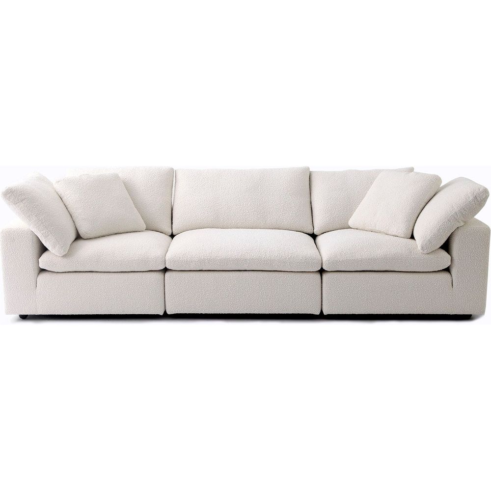 Plush Modular Sectional - Off White Boucle