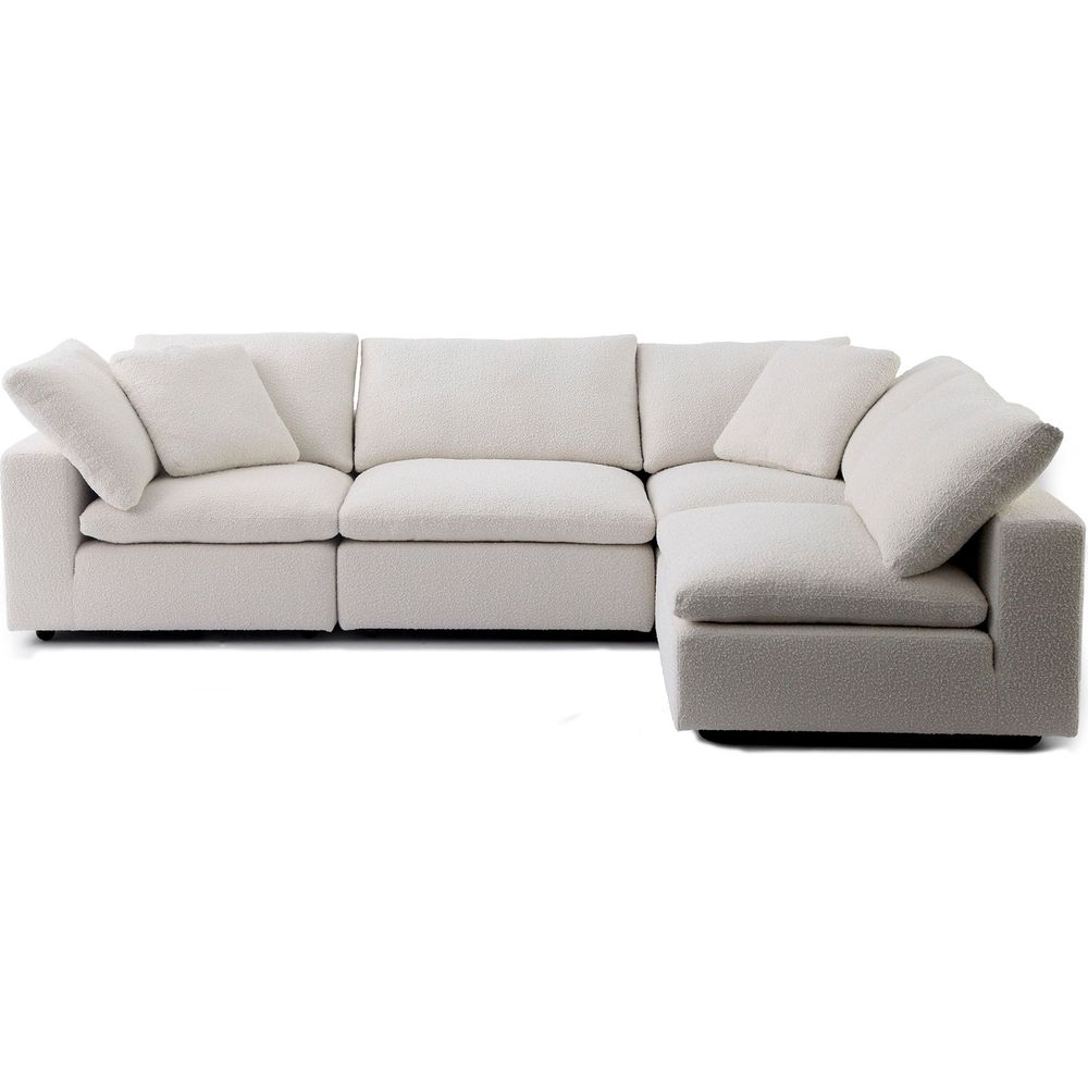 Plush Modular Sectional - Off White Boucle