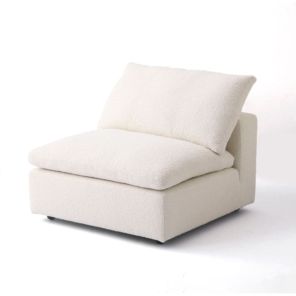 Plush Modular Sectional - Off White Boucle