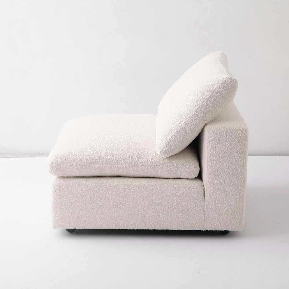 Plush Modular Sectional - Off White Boucle