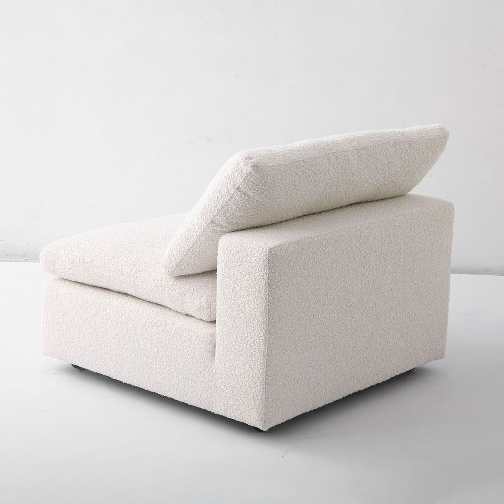 Plush Modular Sectional - Off White Boucle