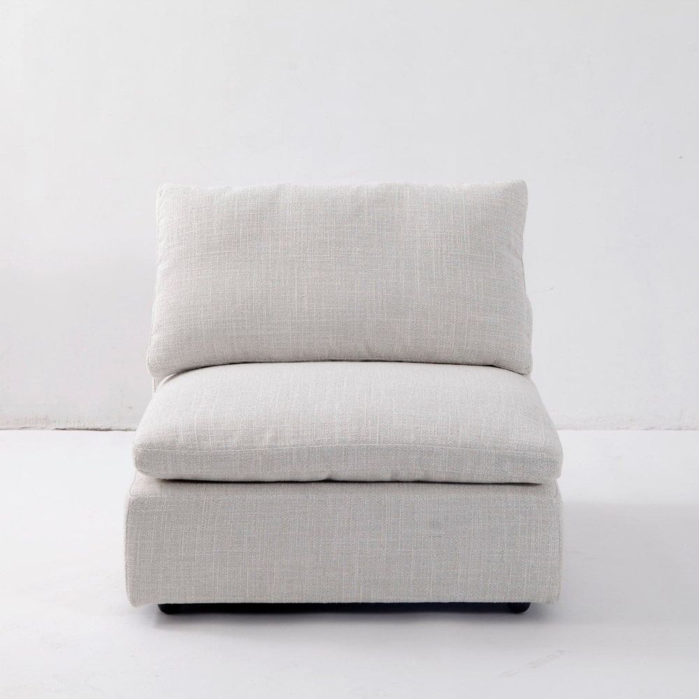 The Plushy Modular Sectional-France & Son-FYS1062OWHT-SectionalsArmless Module-8-France and Son