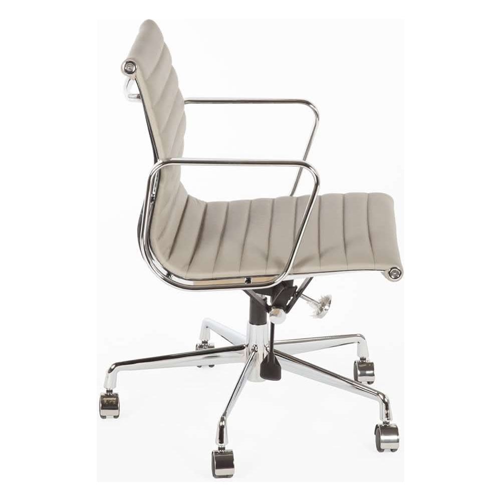 Darko Leather Office Chair-FAS REPRO-FZC1022GREY-Task Chairs-2-France and Son