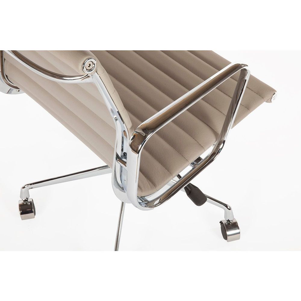 Ribbed Leather Task Chair