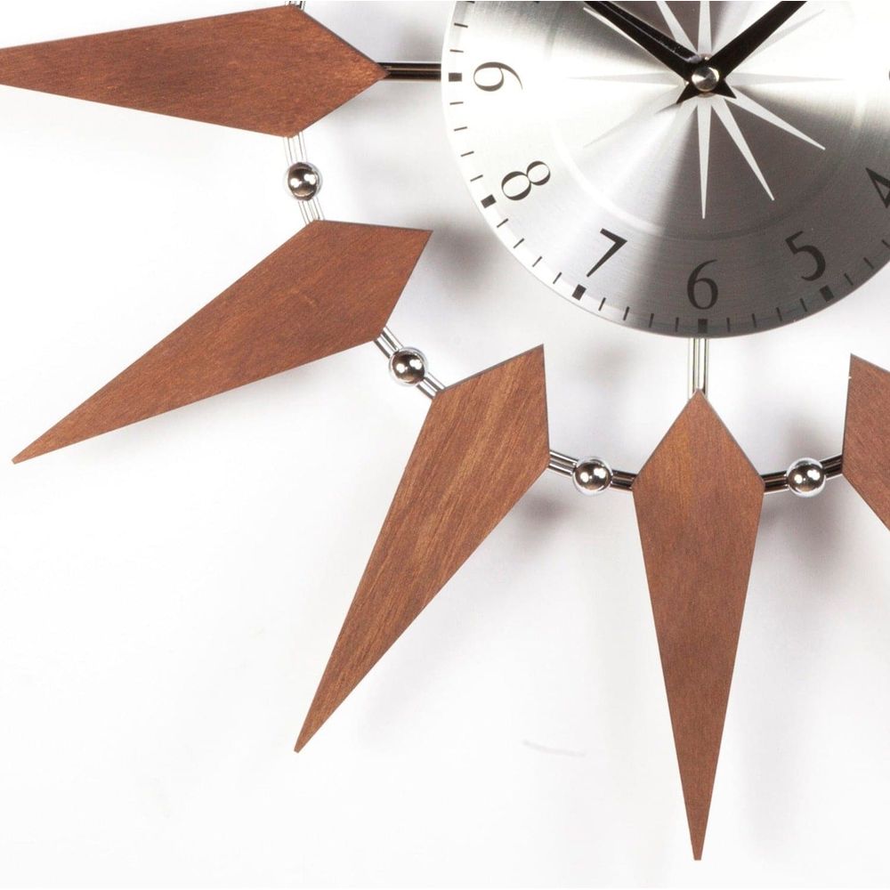 Mid Century Floating Sunburst Clock-France & Son-G130520-Clocks-3-France and Son