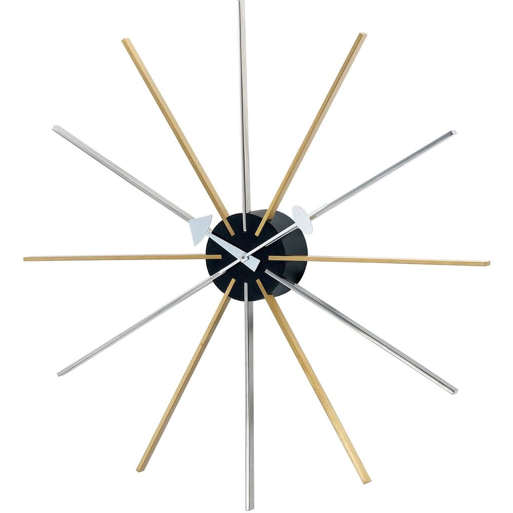 Star Clock - Brass and Silver