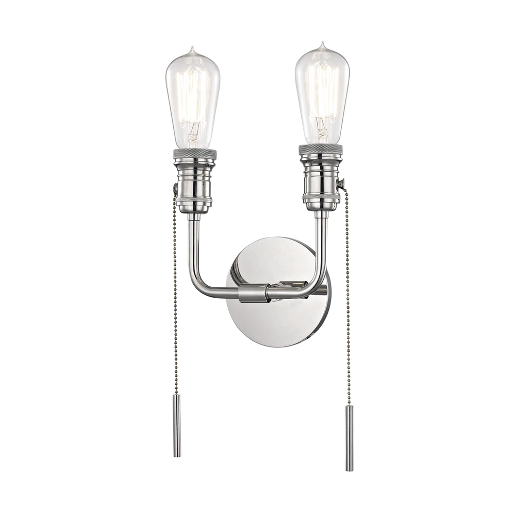 Lexi Wall Sconce-Polished Nickel