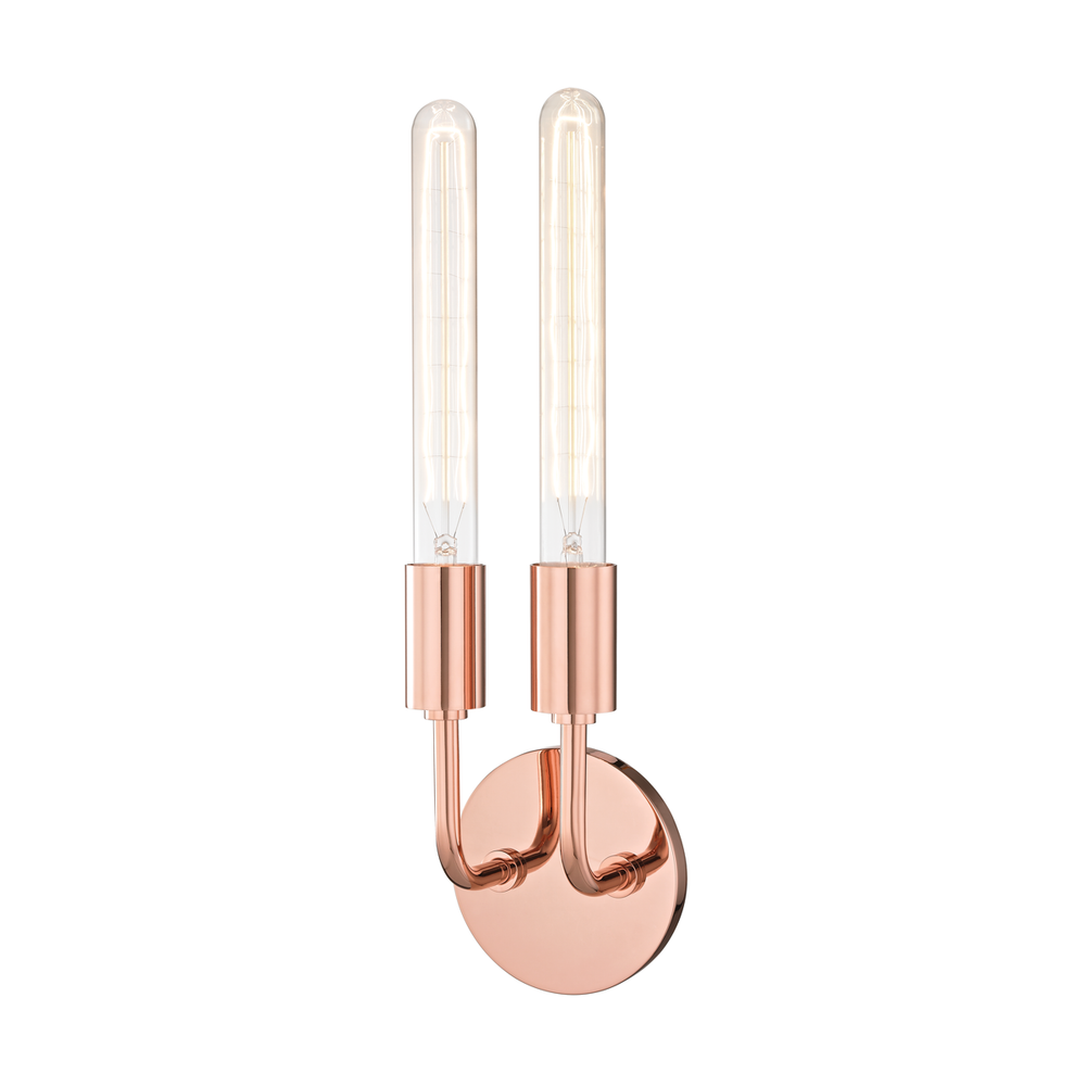 Ava Wall Sconce-Polished Copper