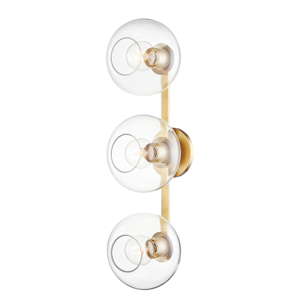 Margot Wall Sconce-Aged Brass