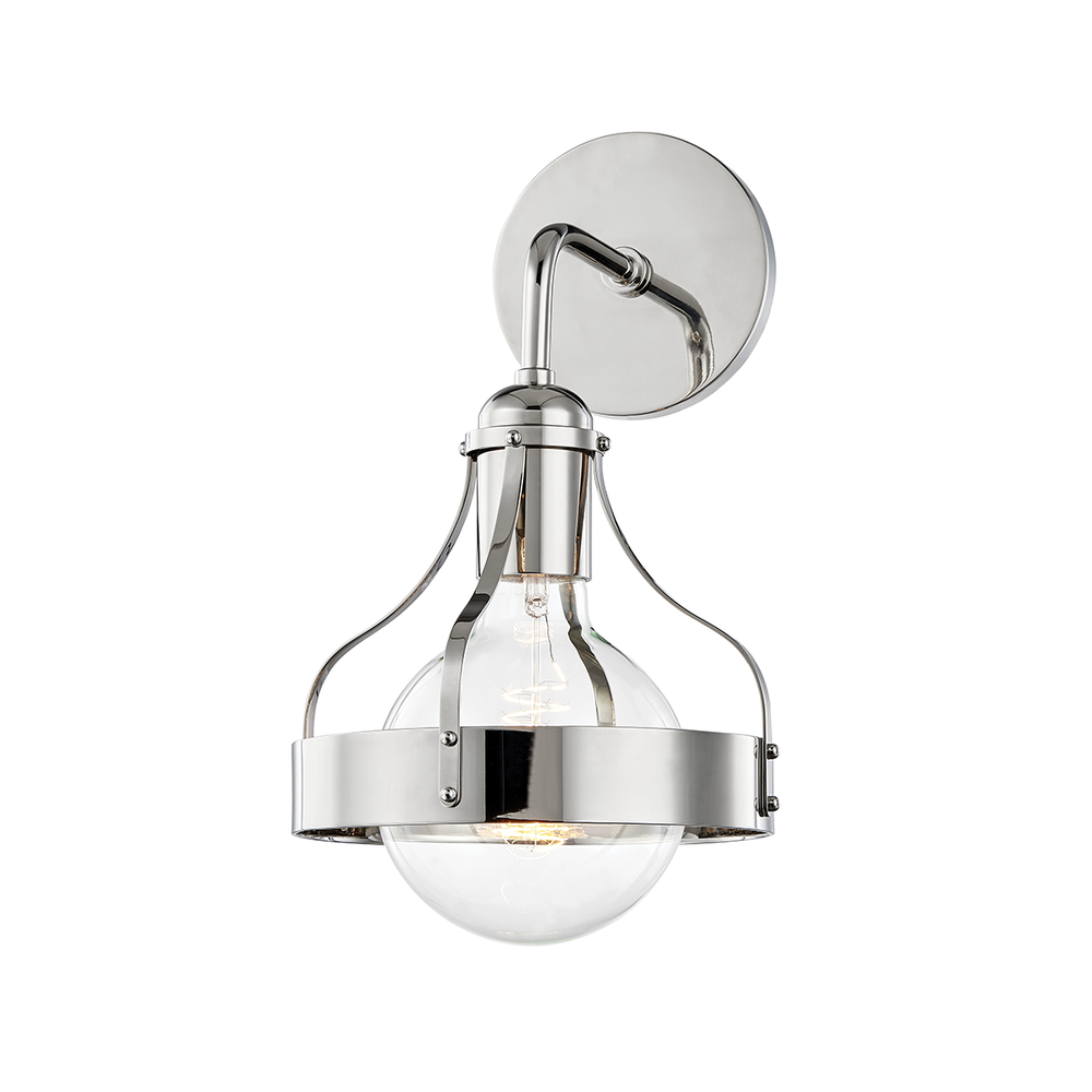 Violet Wall Sconce-Polished Nickel