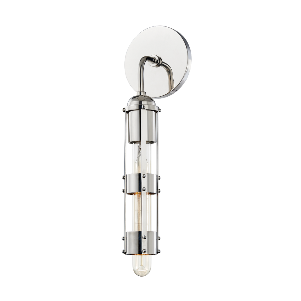 Violet Wall Sconce-Polished Nickel