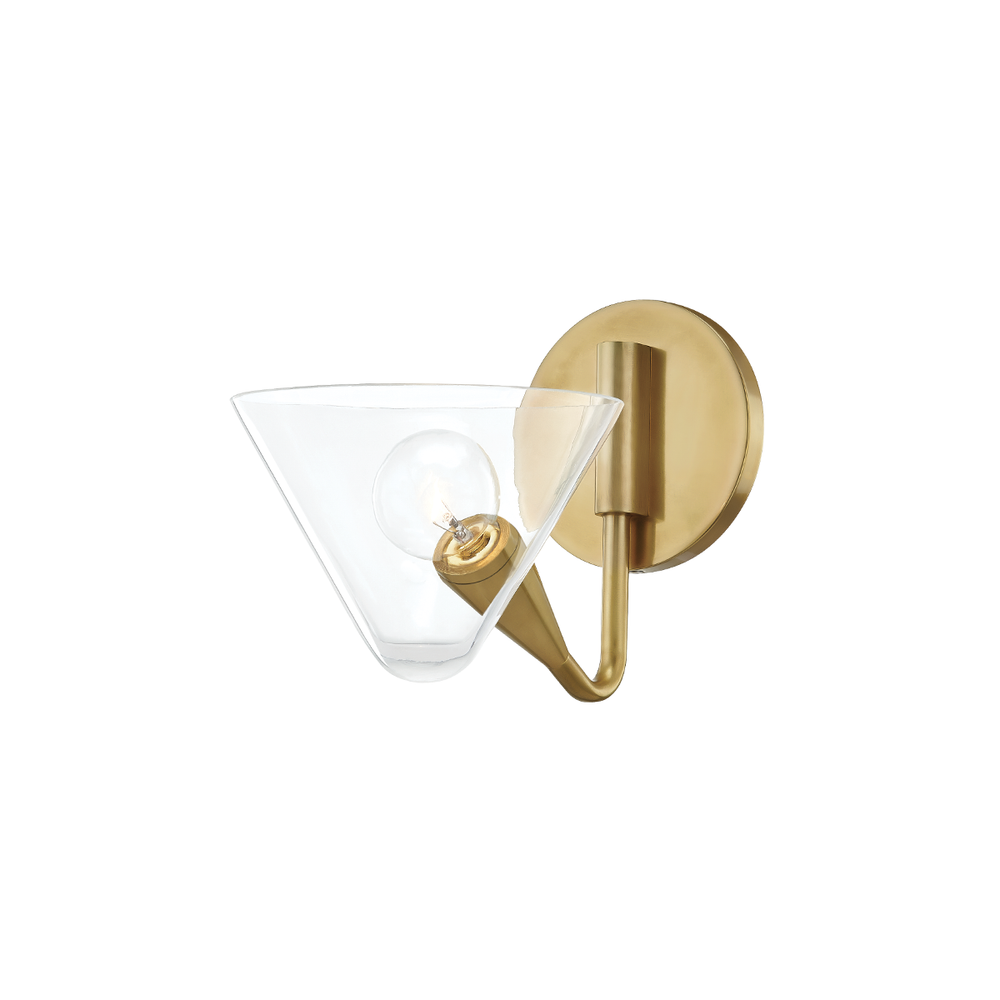 Isabella Wall Sconce-Aged Brass