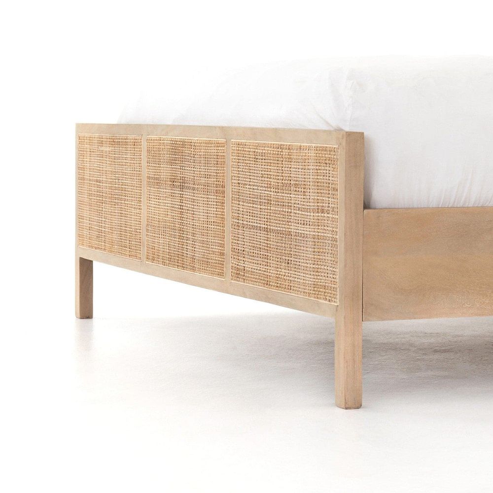 Loraine Bed - Natural Mango - Queen