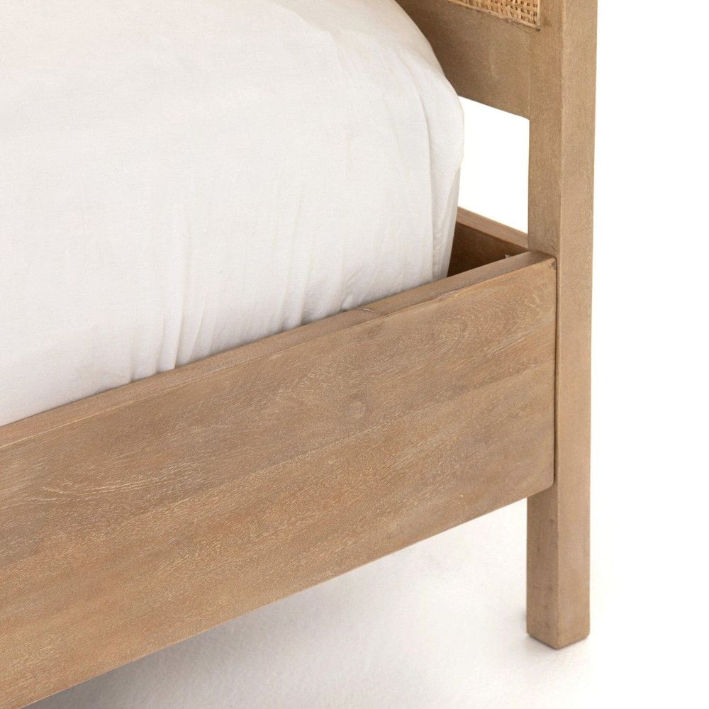 Loraine Bed - Natural Mango - Queen