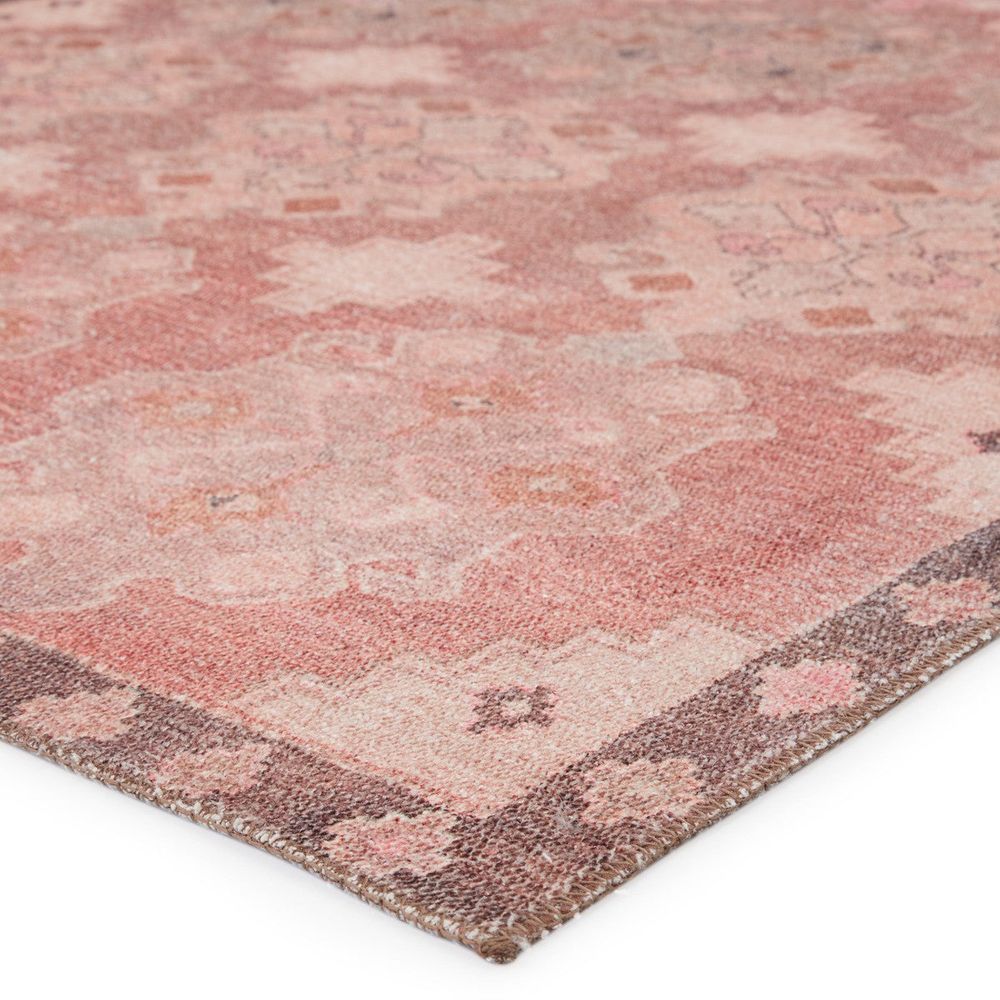 Merine Chevelle Medallion Pink/ Brown Runner Rug (2'6"X10')