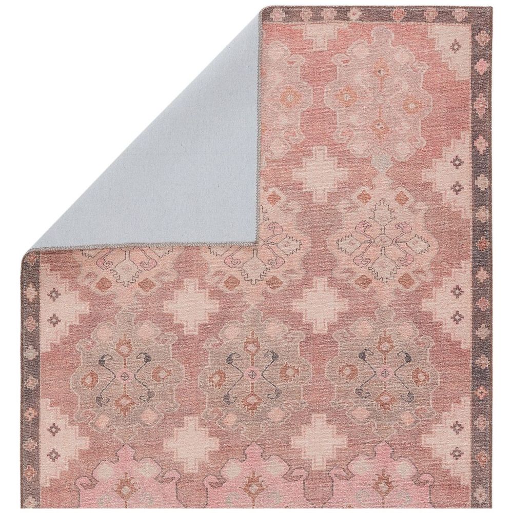 Merine Chevelle Medallion Pink/ Brown Runner Rug (2'6"X10')