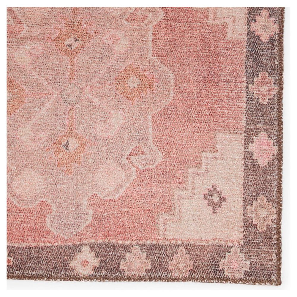 Merine Chevelle Medallion Pink/ Brown Runner Rug (2'6"X10')