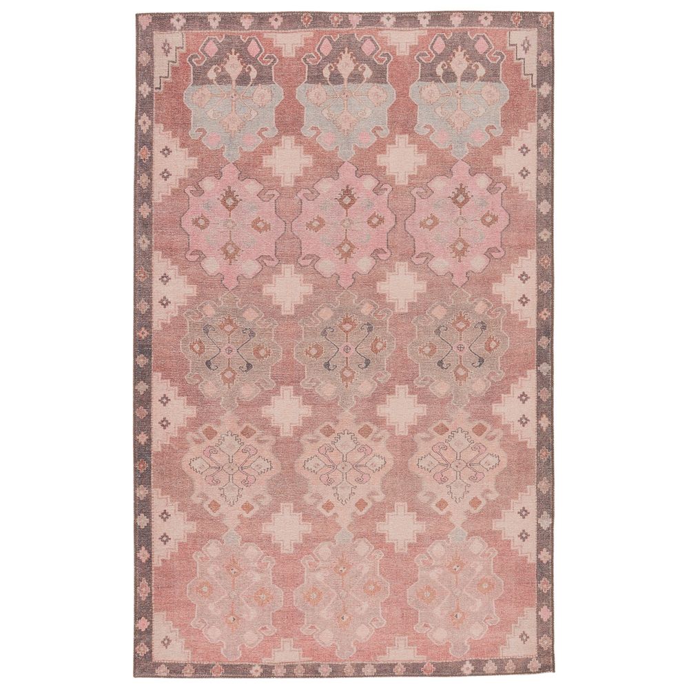 Merine Chevelle Medallion Pink/ Brown Runner Rug (2'6"X10')
