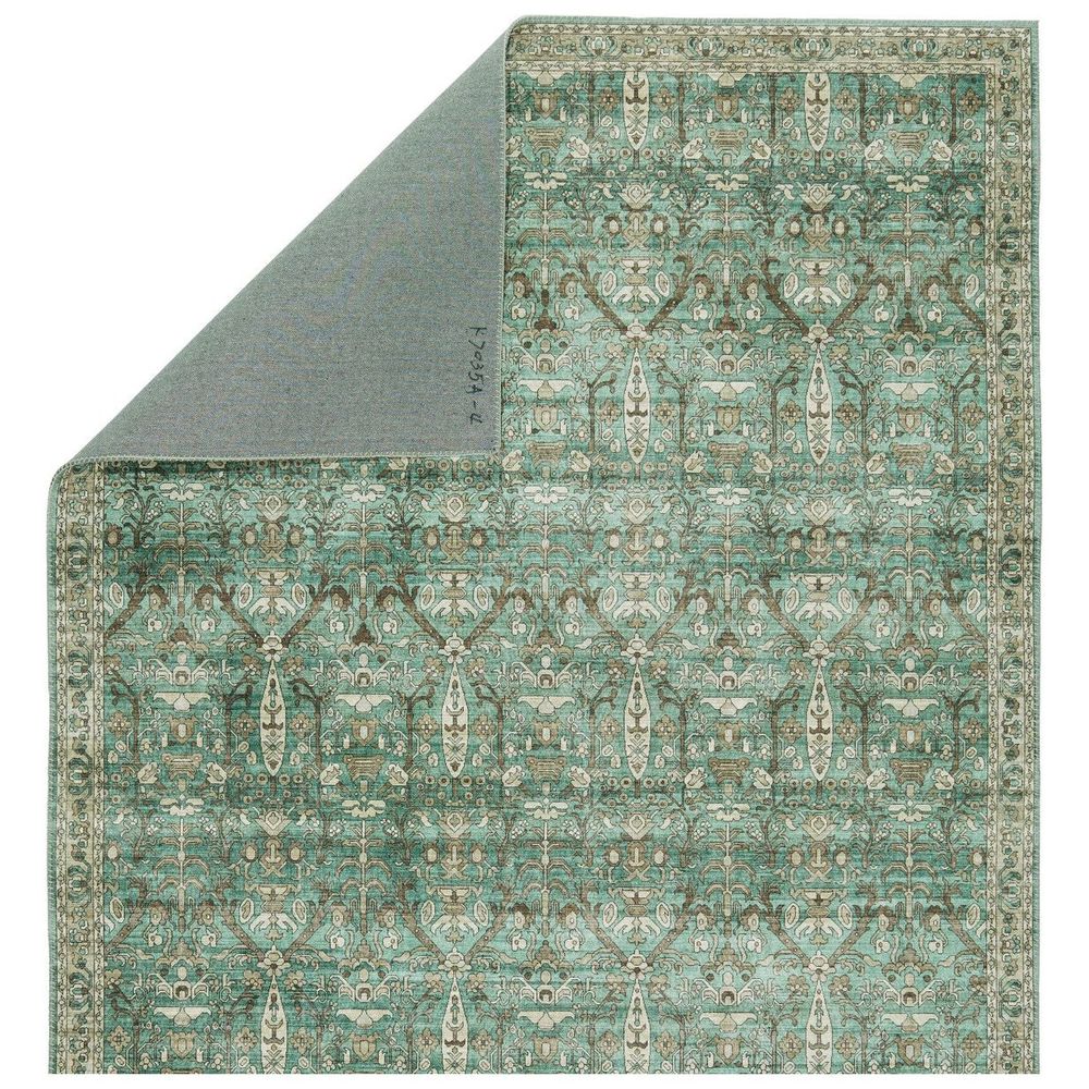 Cypress Razi Trellis Green/ Tan Runner Rug (2'6"X8')