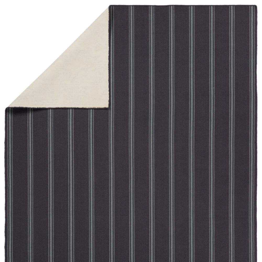 Cadence Butera Memento Handmade Striped Navy/ Light Blue Runner Rug (3'X8')