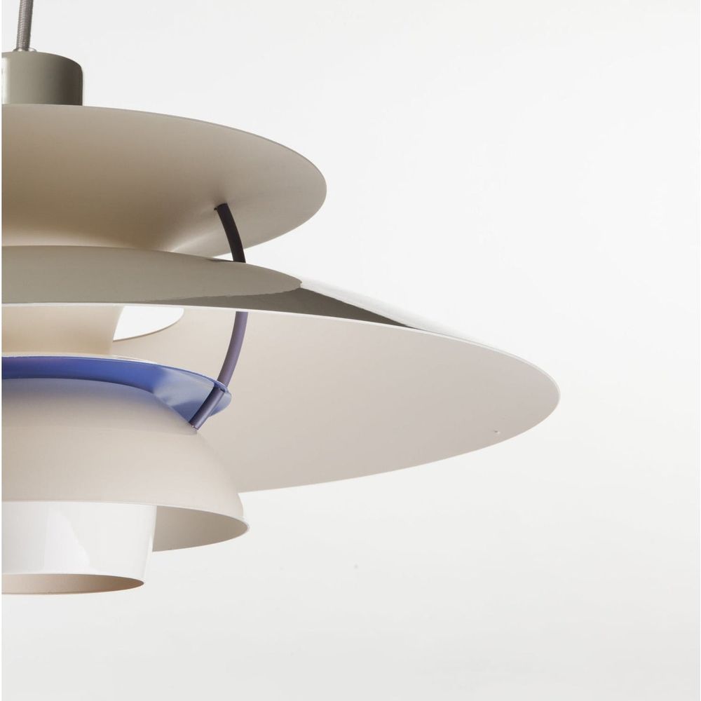Henningsen 5 Pendant Lamp-France & Son-LBC011WHT-Pendants-3-France and Son