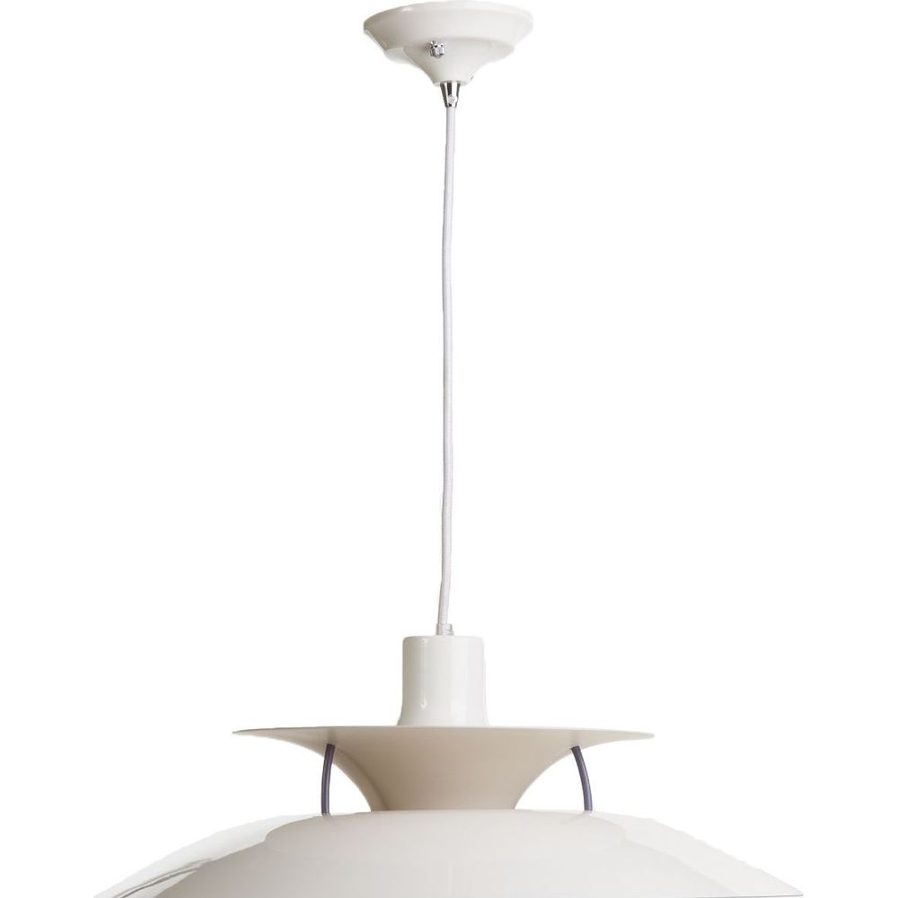 Henningsen 5 Pendant Lamp-France & Son-LBC011WHT-Pendants-5-France and Son