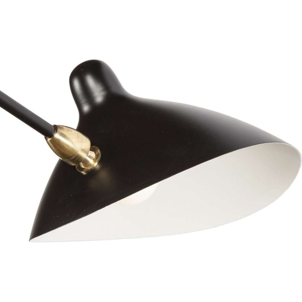Three-Arm MCL-R3 Ceiling Lamp - Classic-France & Son-LBC092BLK3-ChandeliersBlack-2-France and Son