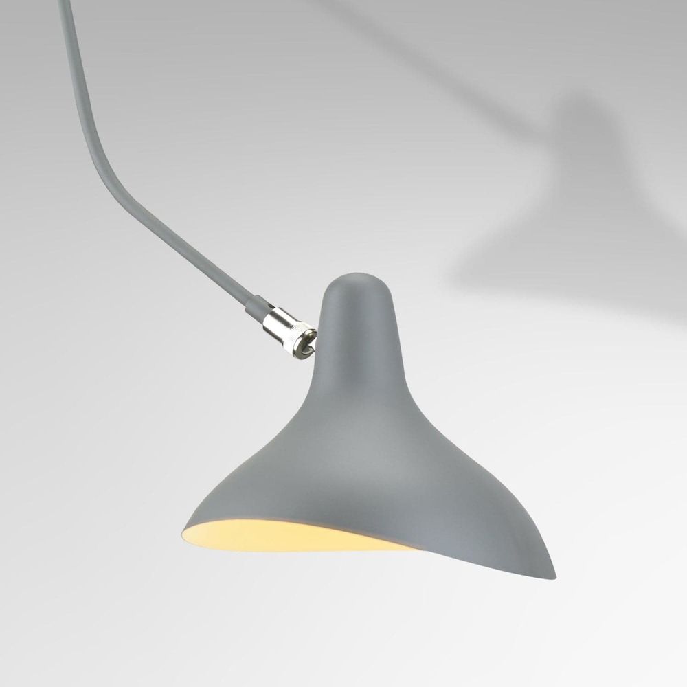 Serge Mouille Pendant Lamp - Grey-France & Son-LBC054ADGREY-Pendants-3-France and Son