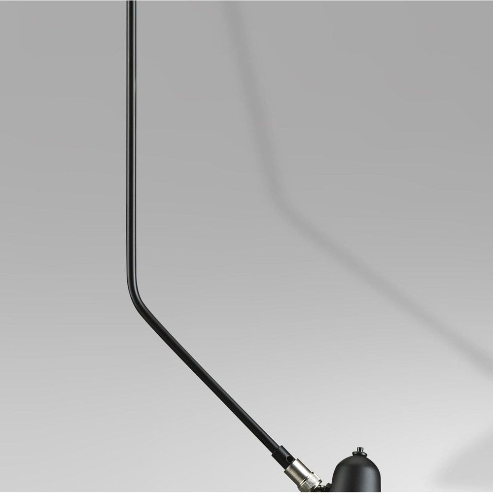 Serge Mouille Pendant Lamp - Large-France & Son-LBC054BBLK-Pendants-5-France and Son
