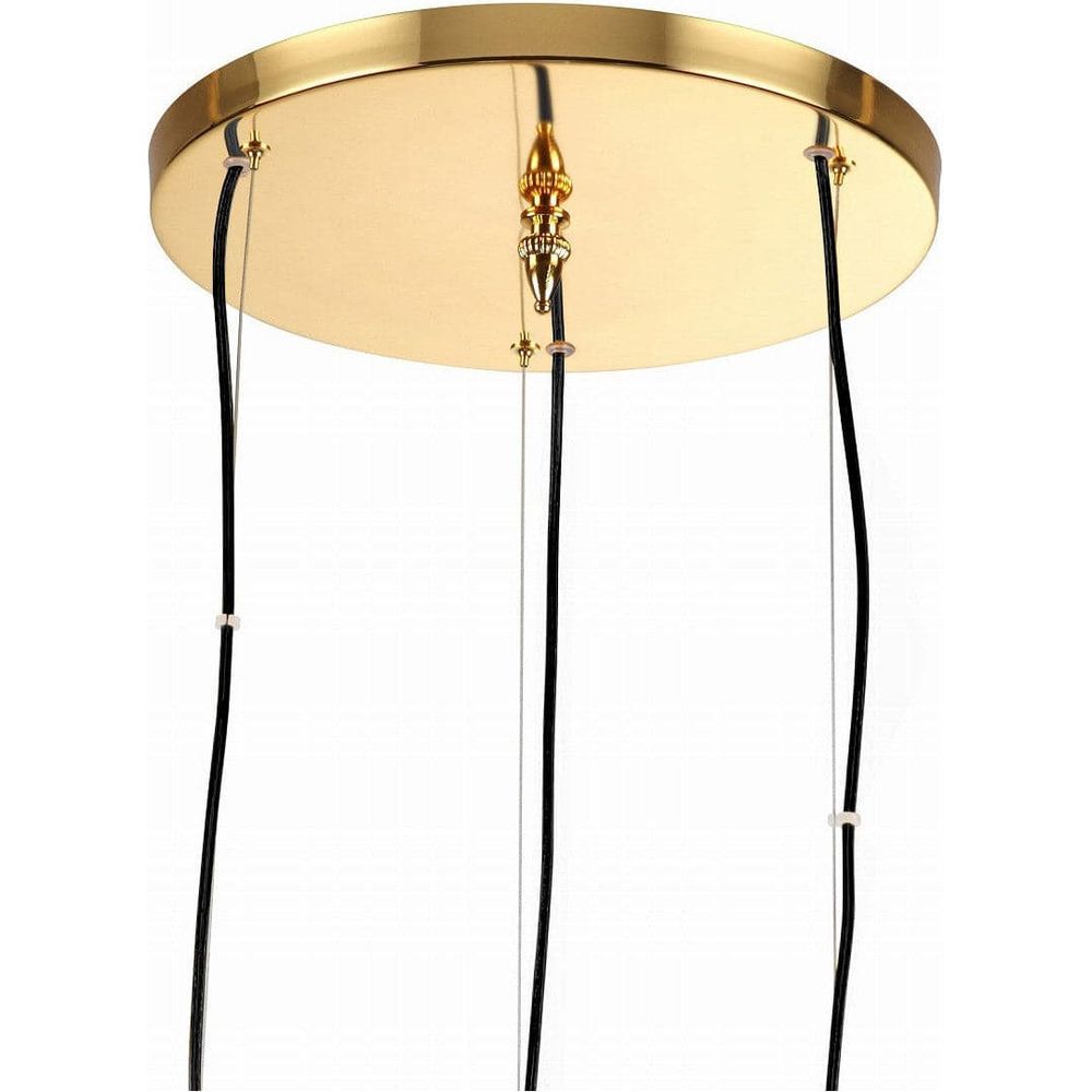 Sarfatti 3 Pendant Cluster Suspension Light-France & Son-LBC1163GOLD-ChandeliersGold-4-France and Son