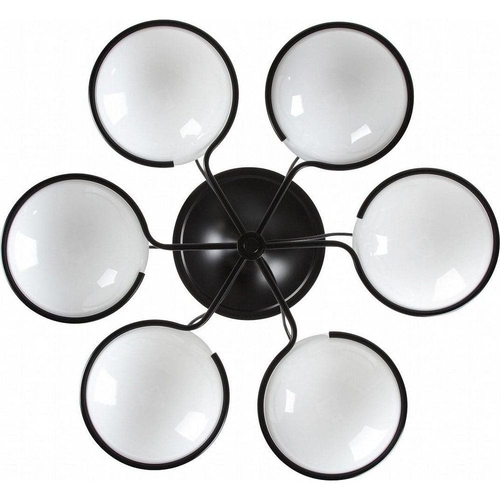 Sarfatti Atomic Globe Flush Mount Ceiling Lamp-France & Son-LBC1166GOLD-Flush MountsGold-4-France and Son