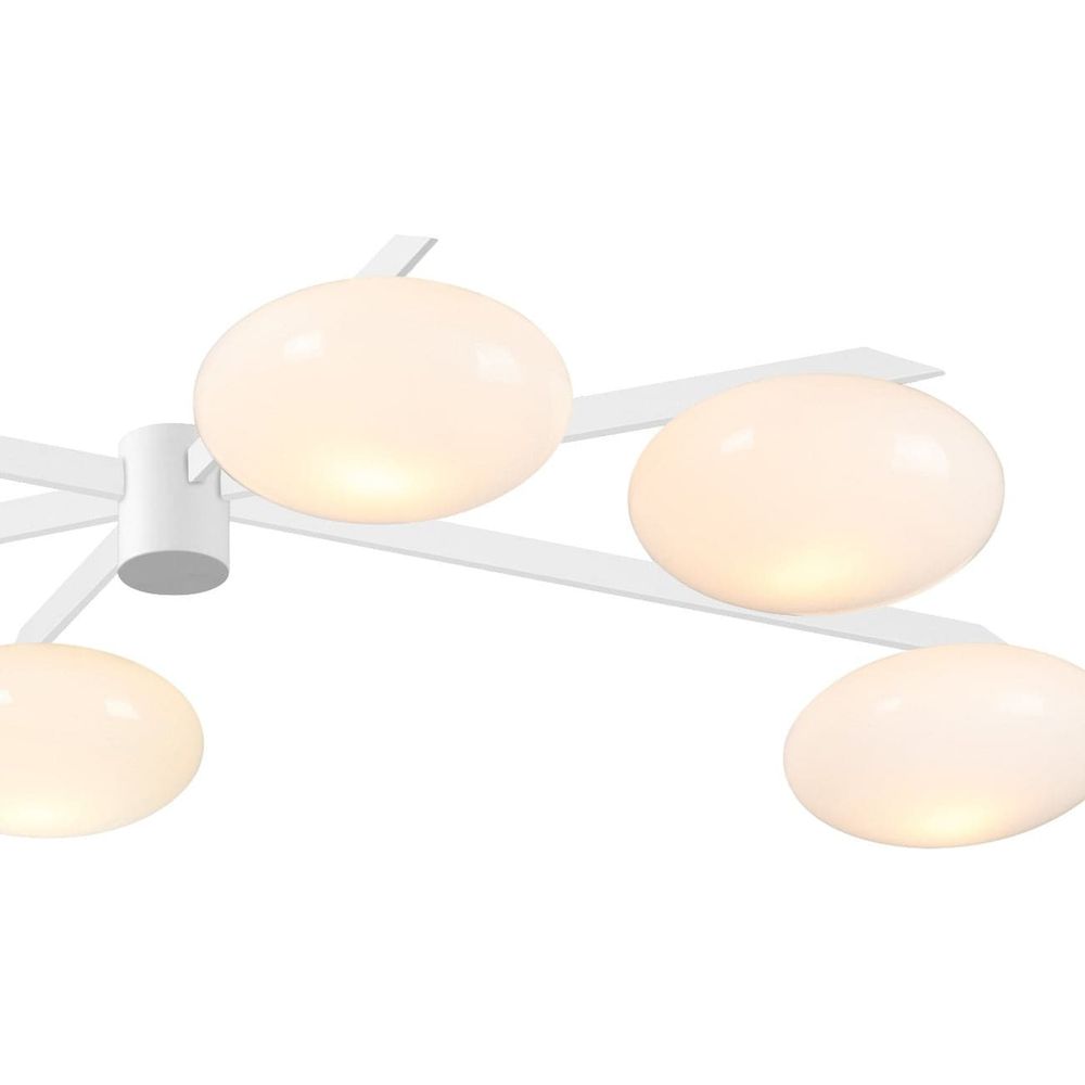 Lelli Six Arm Flush Mount Ceiling Light-France & Son-LBC1196GOLD-Flush MountsGold-9-France and Son