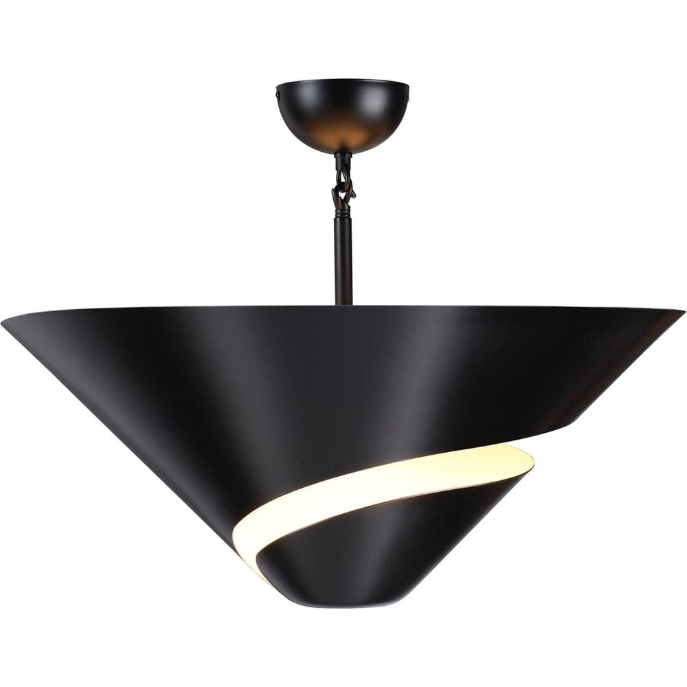 Serge Mouille Shell Ceiling Lamp-France & Son-LBC122BLK-Flush MountsBlack-1-France and Son