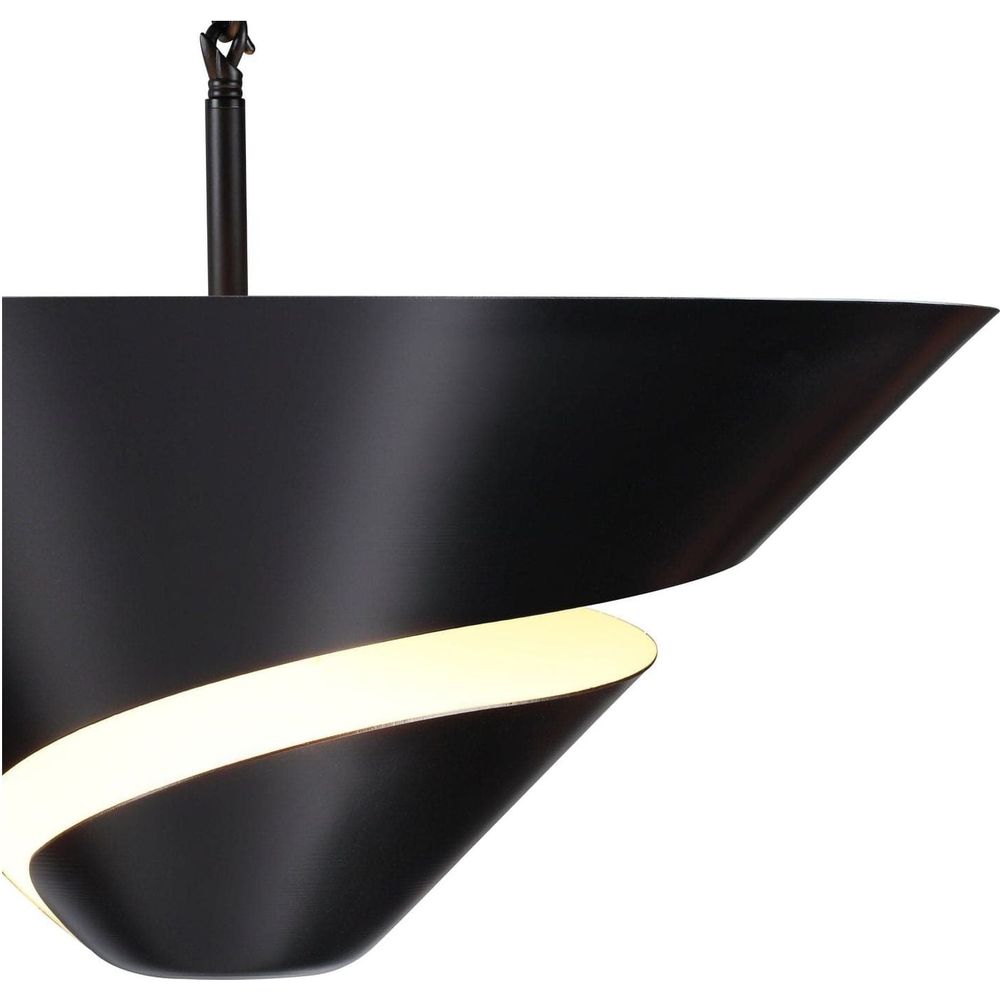 Serge Mouille Shell Ceiling Lamp-France & Son-LBC122BLK-Flush MountsBlack-4-France and Son