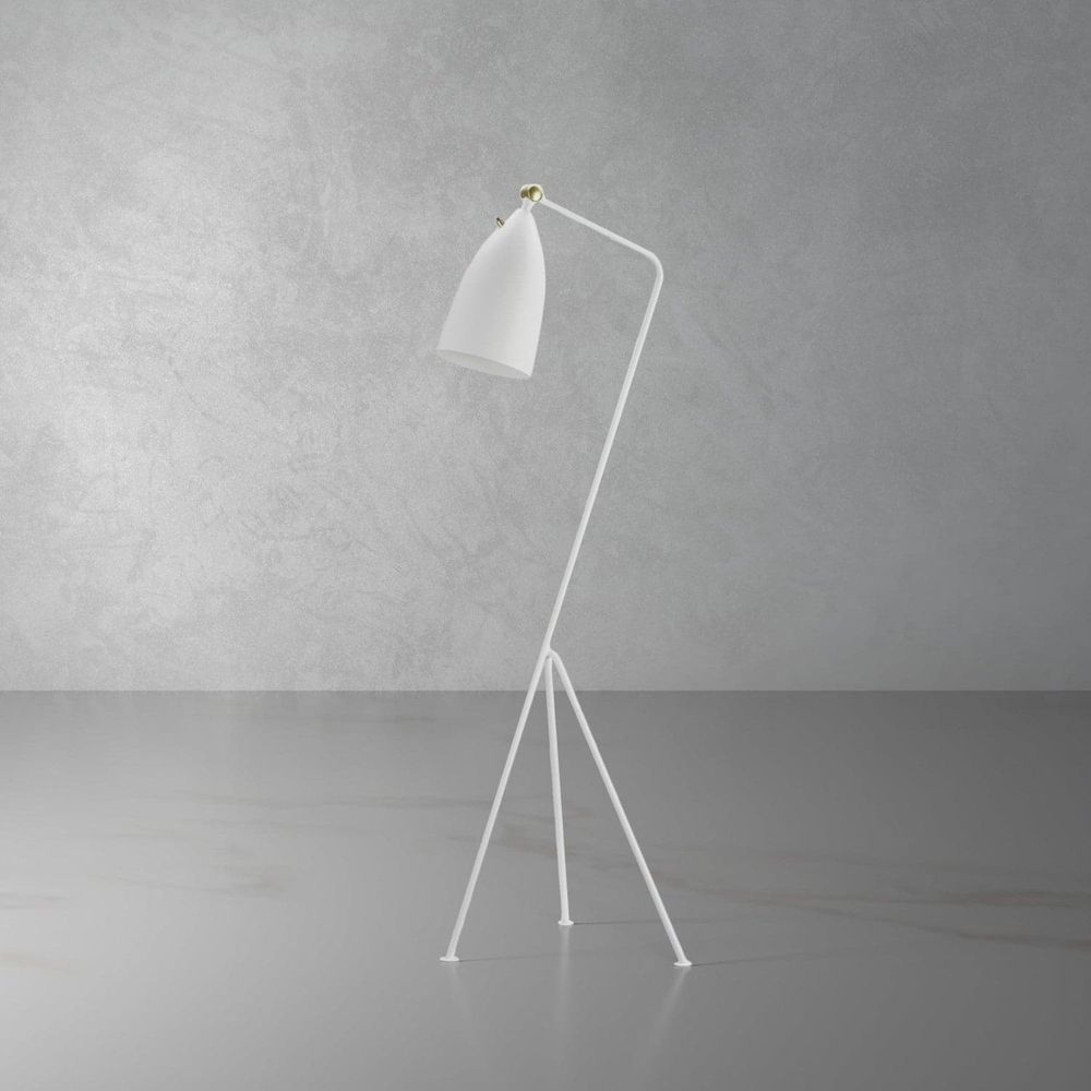 Grasshopper Floor lamp-France & Son-LBF001WHTNEW-Floor LampsWhite-1-France and Son