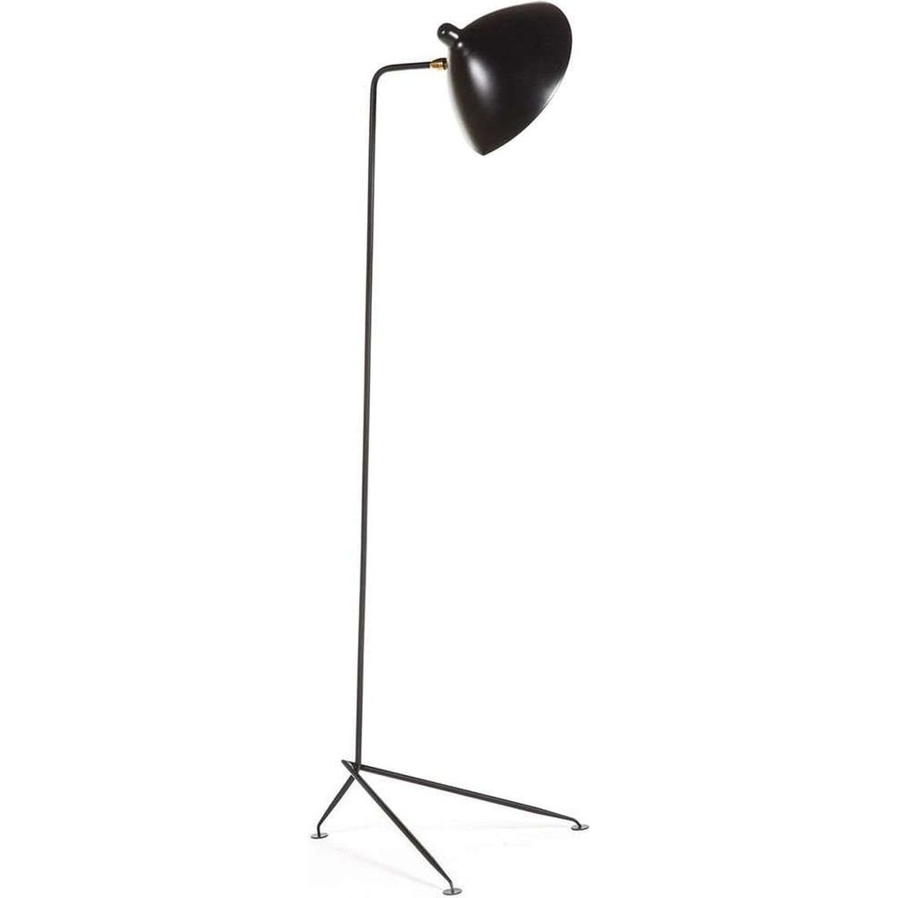 Mid Century MFL-1 Floor Lamp-France & Son-LBF022BLK-Floor LampsBlack-1-France and Son