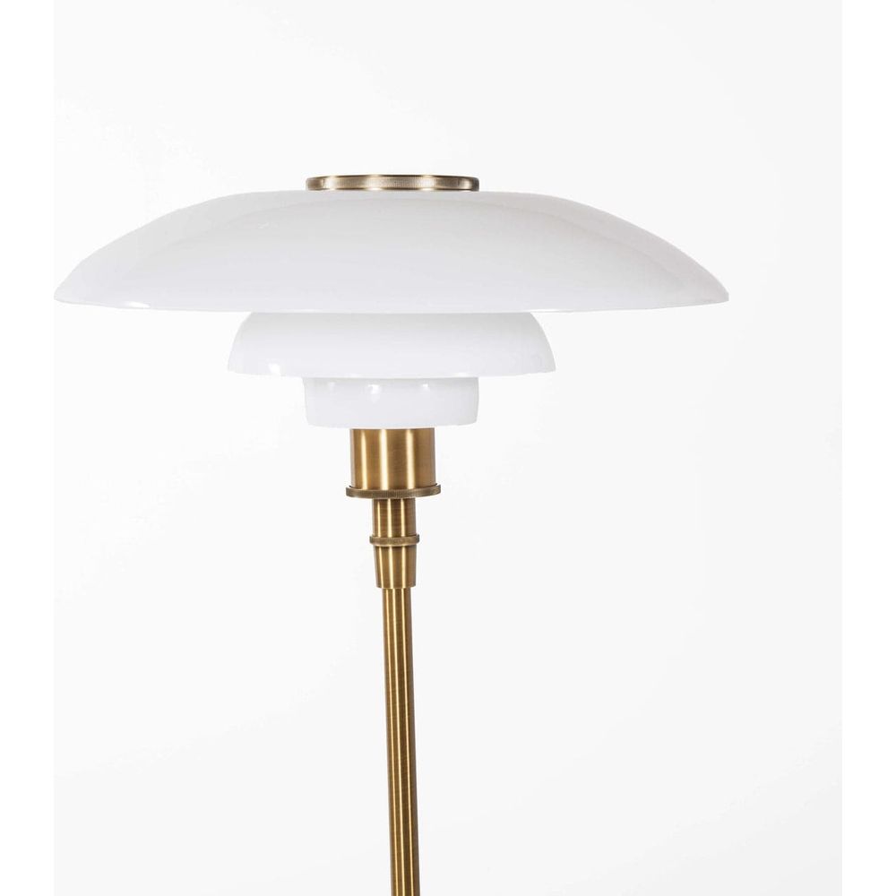 Henningsen Large Floor Lamp - Brass-France & Son-LBF028BRASS-Floor Lamps-2-France and Son