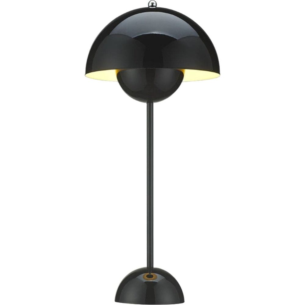 Mid Century Flowerpot Table Lamp VP3 - Black-France & Son-LBT033BLK-Table Lamps-1-France and Son