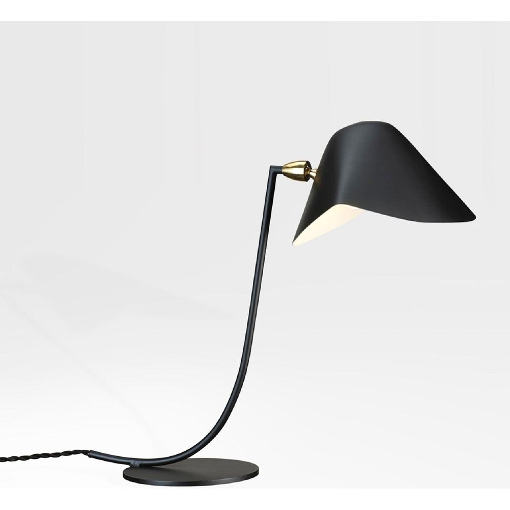 Antony Mouille Table Lamp - Black-France & Son-LBT058BLK-Table Lamps-2-France and Son