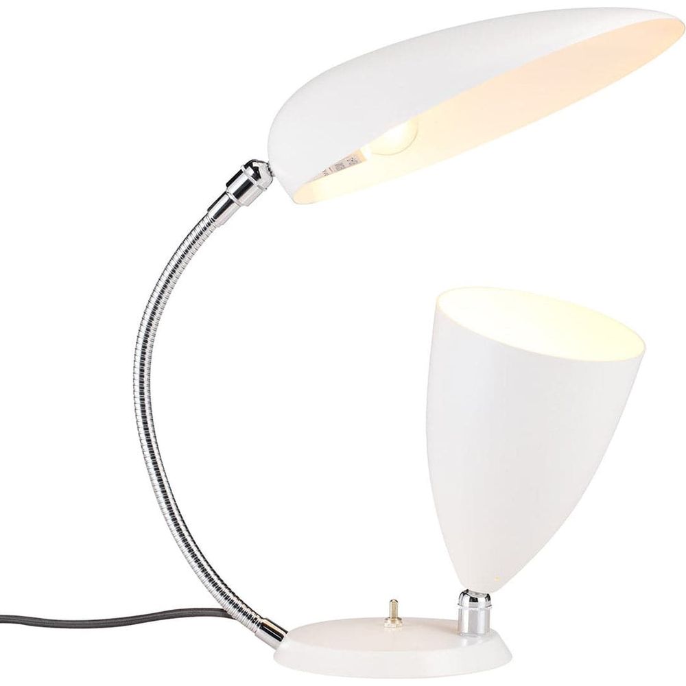 Grossman Cobra Cone Table Lamp-France & Son-LBT0822WHT-Table LampsWhite-3-France and Son