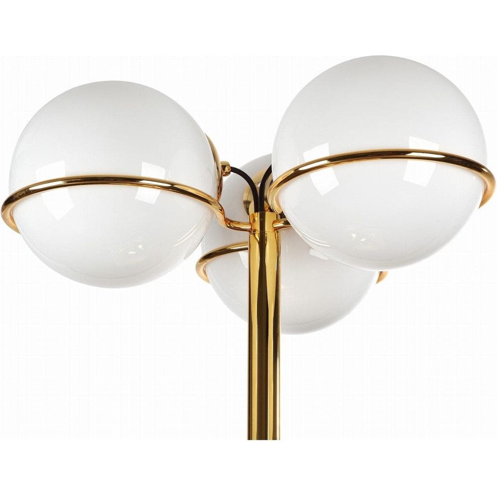 Sarfatti Table Lamp with Three Globes-France & Son-LBT1163WHT-Table LampsWhite-4-France and Son